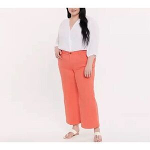 NYDJ  Teresa Wide Leg Ankle Jeans Womens 14W Fruit Punch Premium Stretch